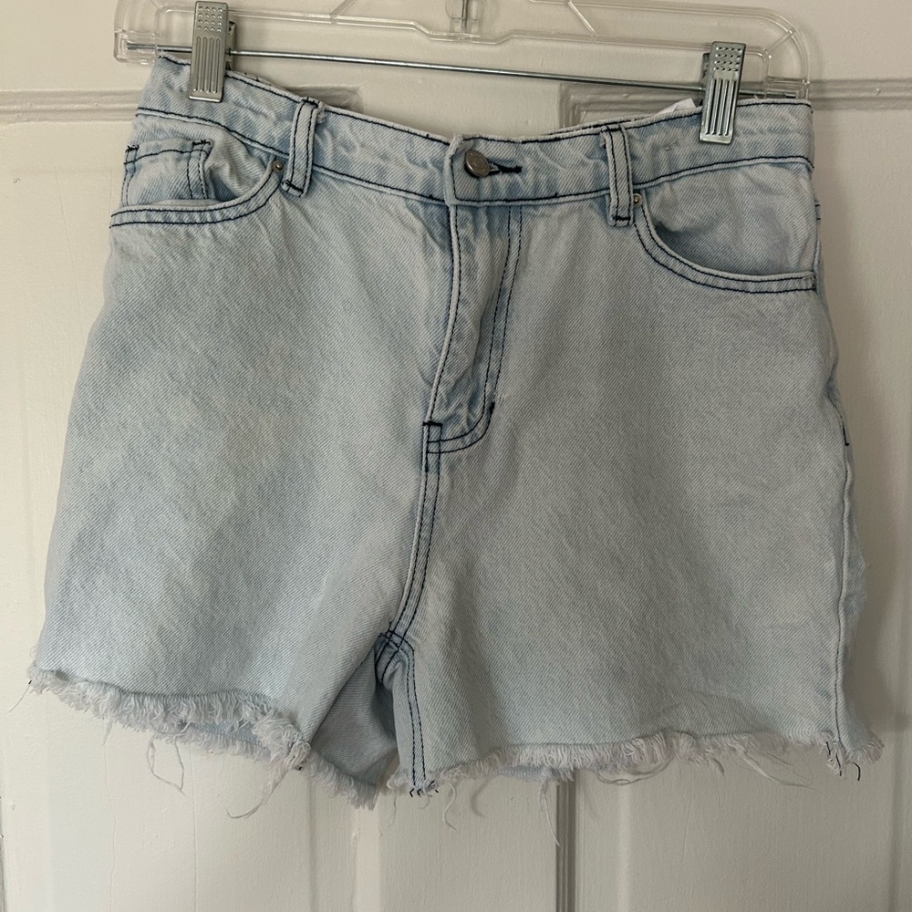 Pacsun Light Wash Denim Cut Off Shorts
